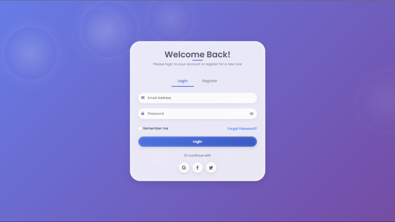 Salapao Modern Login and Register Form