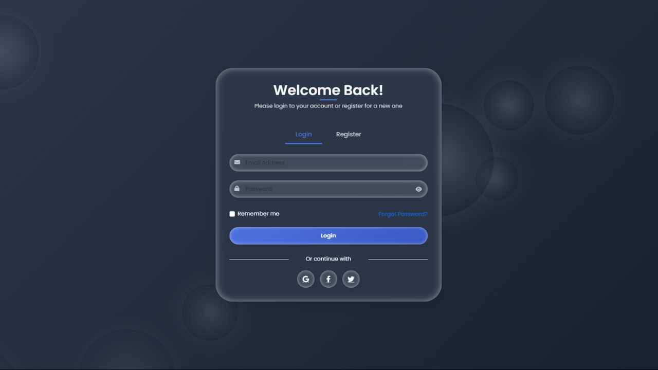 Salapao Modern Login and Register Form
