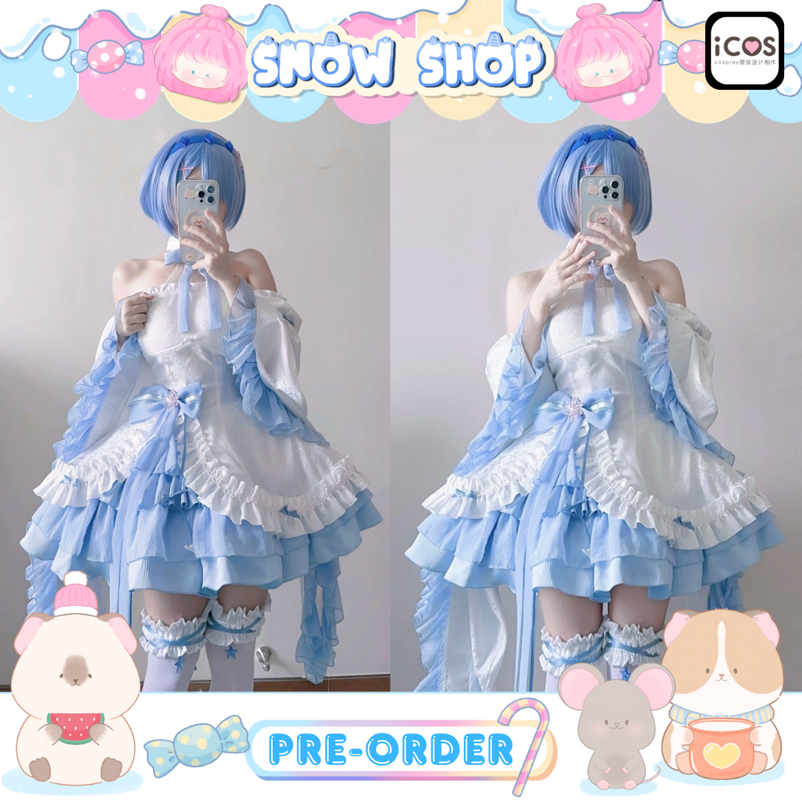 รูปภาพสินค้า 【Pre-Order】ร้าน ICOS - Re Zero ชุดคอสเพลย์ Rem - รูปภาพสินค้า 【Pre-Order】ร้าน ICOS - Re Zero ชุดคอสเพลย์ Rem -