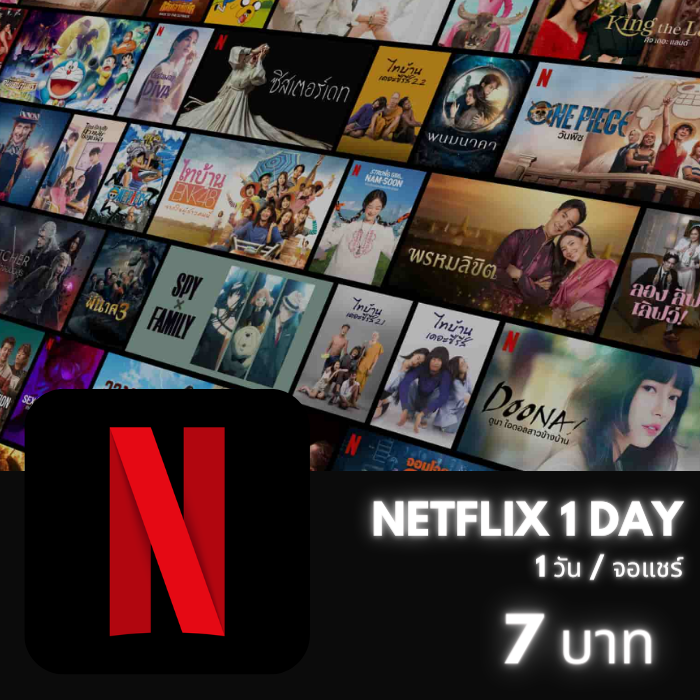 Netflix 4K /1วัน (จอแชร์)