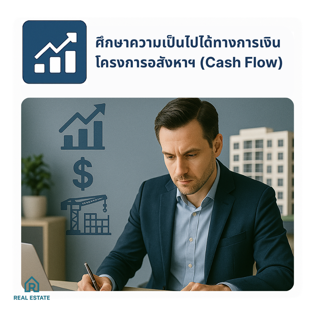 📚  ศึกษาความเป็นไปได้ทางการเงินโครงการอสังหาฯ (Cash Flow)