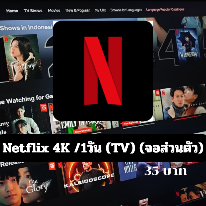 Netflix 4K /1วัน (TV) (จอส่วนตัว)