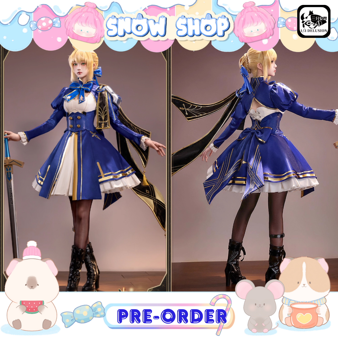 รูปภาพสินค้า 【Pre-Order】ร้าน 1/3 Delusion Honkai: Star Rail ชุดคอสเพลย์ Saber FATE รูปภาพสินค้า 【Pre-Order】ร้าน 1/3 Delusion Honkai: Star Rail ชุดคอสเพลย์ Saber FATE
