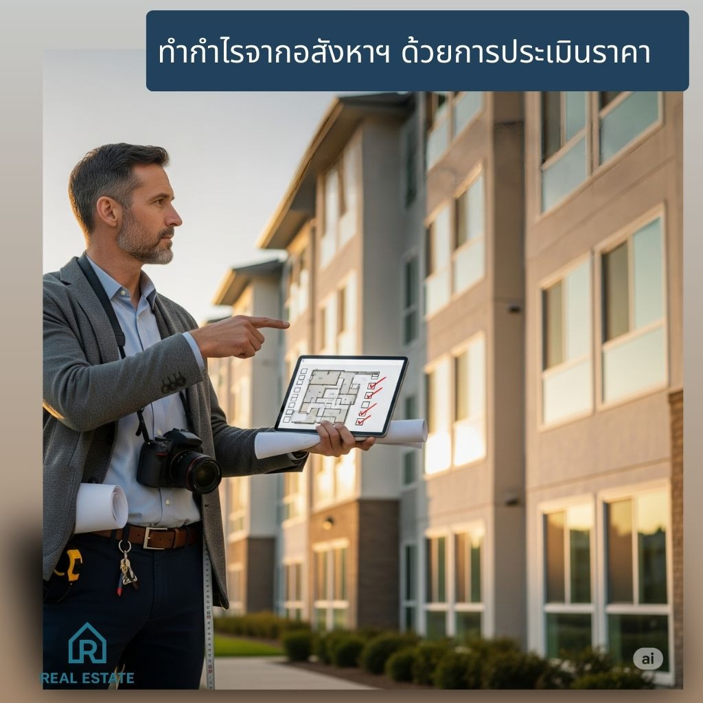 📚  การประเมินค่าอสังหาริมทรัพย์ ทำกำไรจากอสังหาฯ ตั้งแต่วันที่ซื้อ