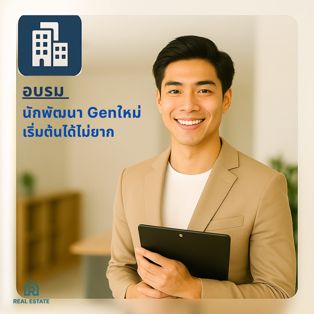 📚  หลักสูตรเริ่มตน: เข้าวงการ อสังหา GEN ใหม่ได้ไม่ยาก