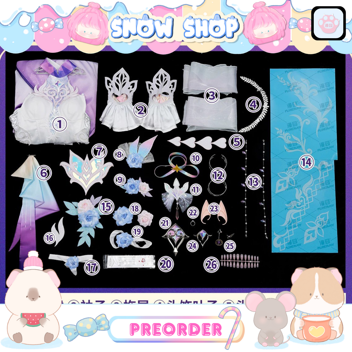 รูปภาพสินค้า 【Pre-Order】ร้าน Monenjoy - Honkai: Star Rail - ชุดคอสเพลย์ Cyrene โต รูปภาพสินค้า 【Pre-Order】ร้าน Monenjoy - Honkai: Star Rail - ชุดคอสเพลย์ Cyrene โต