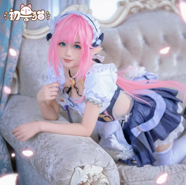 รูปภาพสินค้า 【แมวขาว初兽猫】ชุดคอสเพลย์ Honkai 3 Elysia ชุดเมด รูปภาพสินค้า 【แมวขาว初兽猫】ชุดคอสเพลย์ Honkai 3 Elysia ชุดเมด
