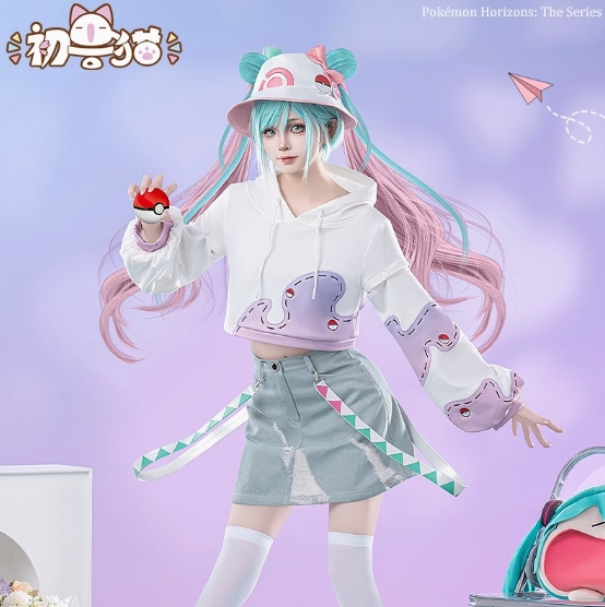 รูปภาพสินค้า 【แมวขาว初兽猫】ชุดคอสเพลย์ Miku Pokemon รูปภาพสินค้า 【แมวขาว初兽猫】ชุดคอสเพลย์ Miku Pokemon
