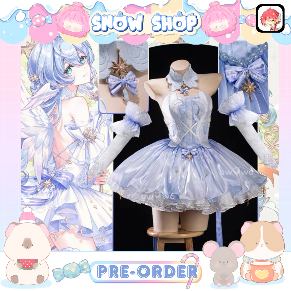 รูปภาพสินค้า 【Pre-Order】Genshin Impact  - ชุดคอสเพลย์ Robin Fairy Princess Fanart by K.@fylus รูปภาพสินค้า 【Pre-Order】Genshin Impact  - ชุดคอสเพลย์ Robin Fairy Princess Fanart by K.@fylus