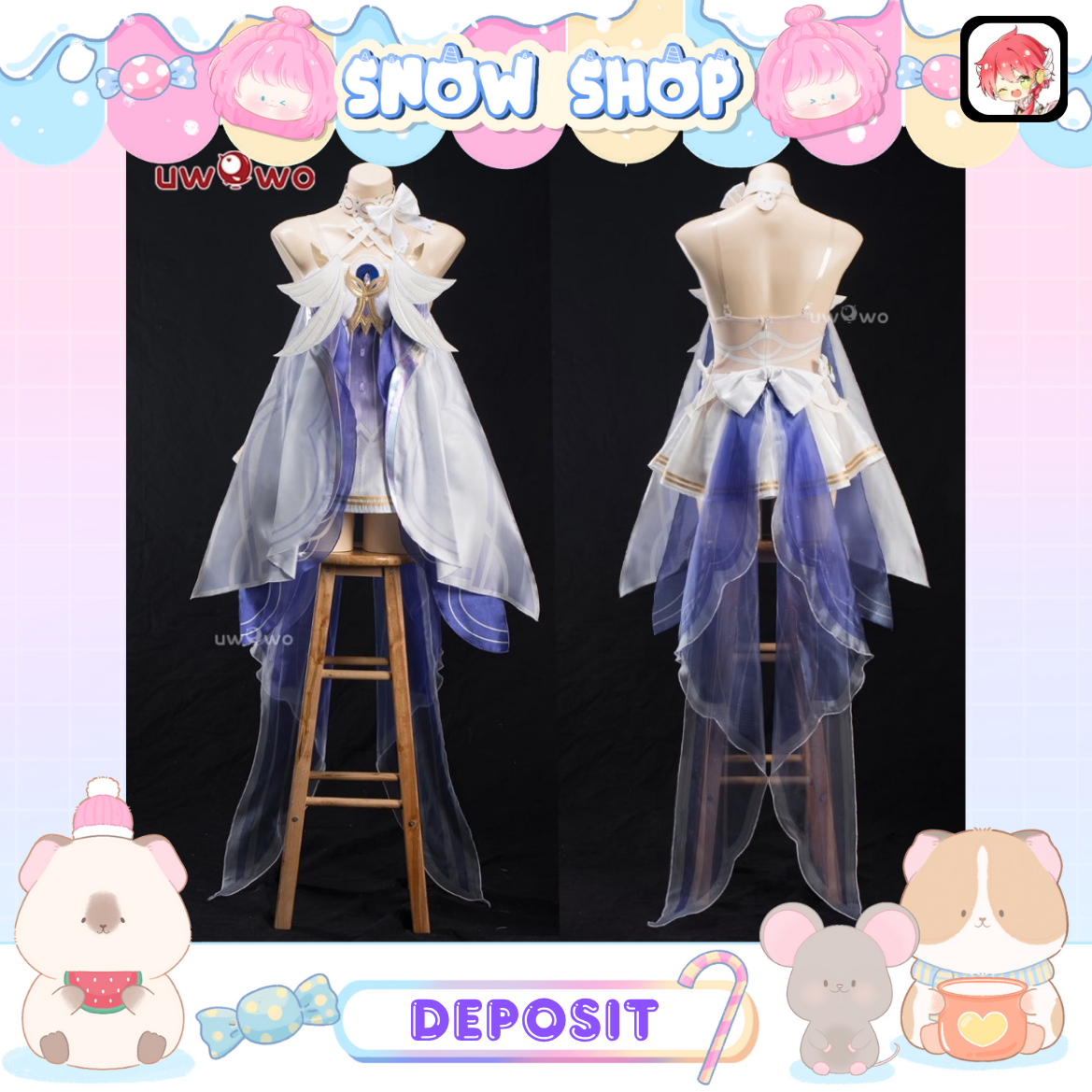 รูปภาพสินค้า 【สินค้าเปิดจอง】ร้าน Uwowo - Genshin Impact - ชุดคอสเพลย์ Columbina