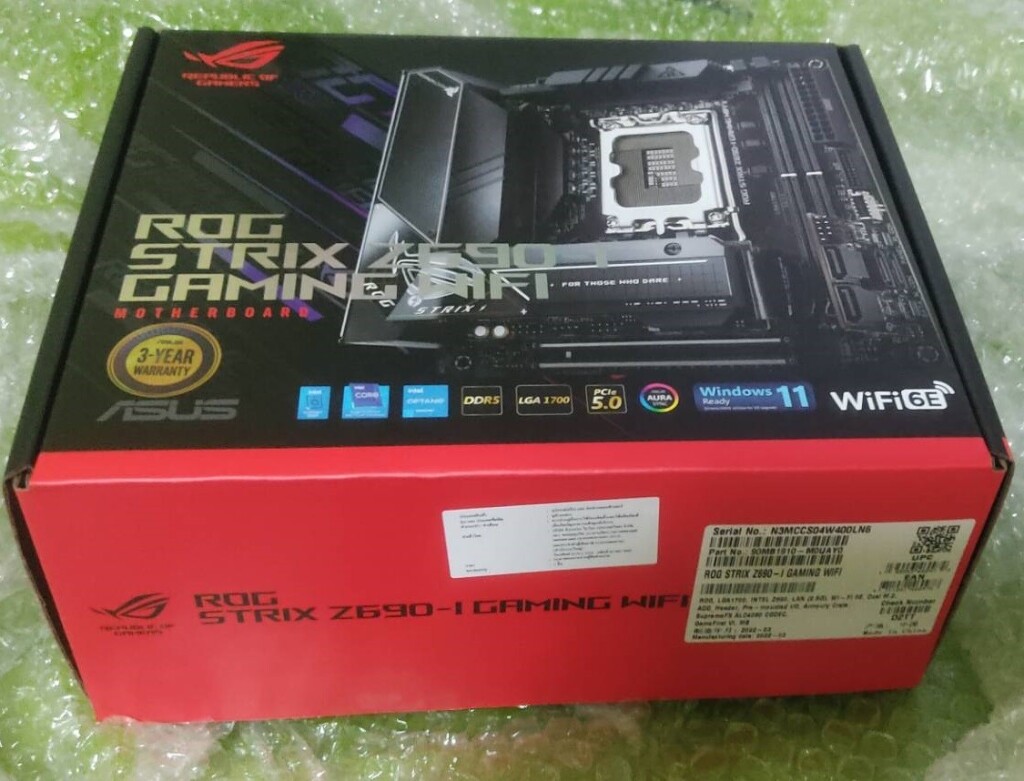 บางแสนขาย ITX ASUS ROG STRIX Z690i GAMING WIFI - Overclockzone.com ...