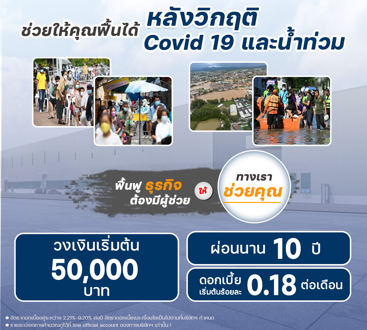 สินเชื่อเพื่อธุรกิจ SMEs ธุรกิจอะไรก็ยื่นได้ ดอกเบี้ยต่ำสุด 2.21% วงเงินเริ่มต้น 50,000 บาท สูงสุดถึง 10,000,000 บาท [..]