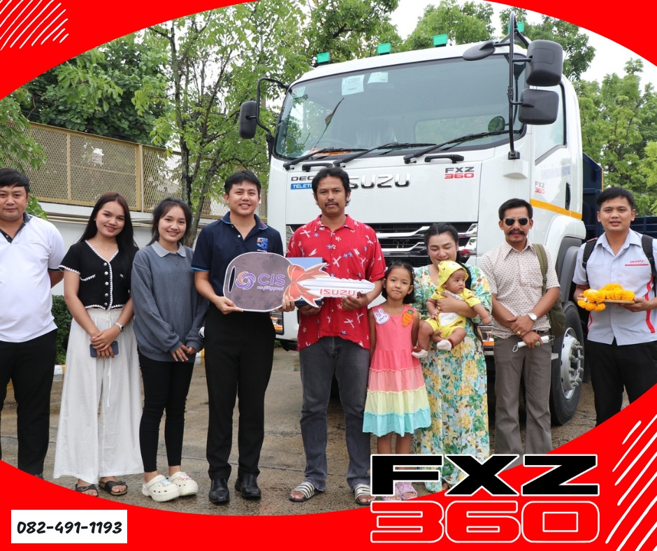 ISUZU FXZ และลูกพ่วงพื้นเรียบ Panus พร้อมใช้งาน