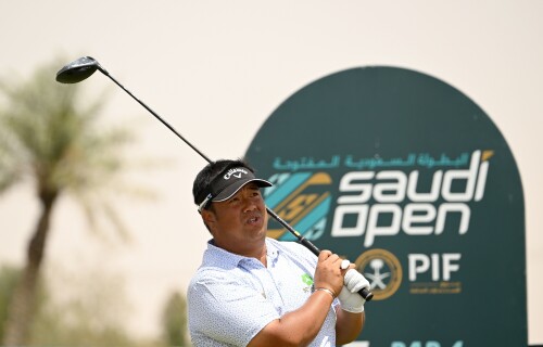 RIYADH, SAUDI ARABIA: Kiradech Aphibarnrat of Thailand pictured on Saturday April 20, 2024, during Round Four of the Saudi Open presented by PIF at Riyadh Golf Club, Riyadh. The US$ 1 million Asian Tour event is staged between April 17-20, 2024. Picture by Paul Lakatos/Asian Tour.