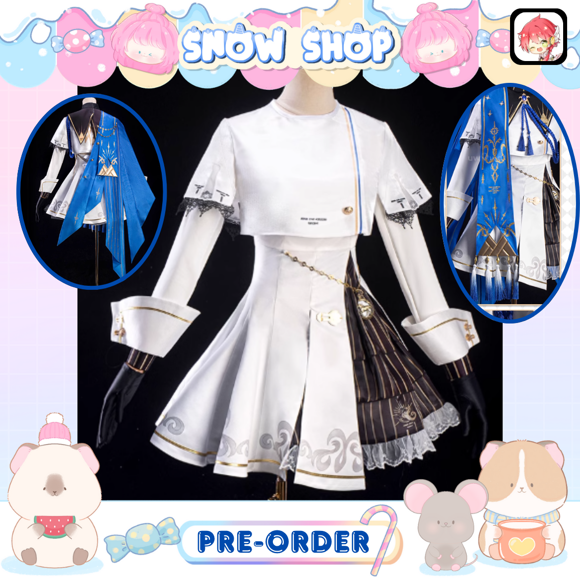 รูปภาพสินค้า 【Pre-Order】ร้าน Uwowo - ชุดคอสเพลย์ Phoebe Wuthering Waves พร้อมหมวก+นาฬิกา รูปภาพสินค้า 【Pre-Order】ร้าน Uwowo - ชุดคอสเพลย์ Phoebe Wuthering Waves พร้อมหมวก+นาฬิกา