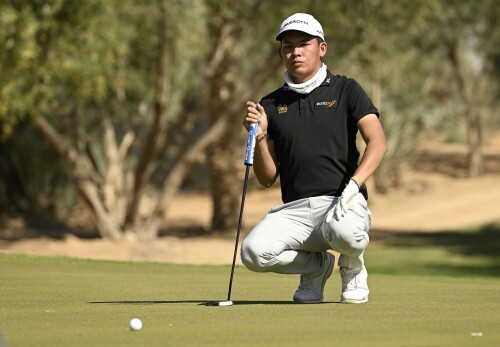 RIYADH, SAUDI ARABIA: Phachara Khongwatmai of Thailand pictured on Sunday December 17, 2023 during Round Four of the Saudi Open presented by the Public Investment Fund at Riyadh Golf Club. The US$ 1 million season ending Asian Tour event is staged from December 14-16, 2023. Picture by Paul Lakatos/Asian Tour.