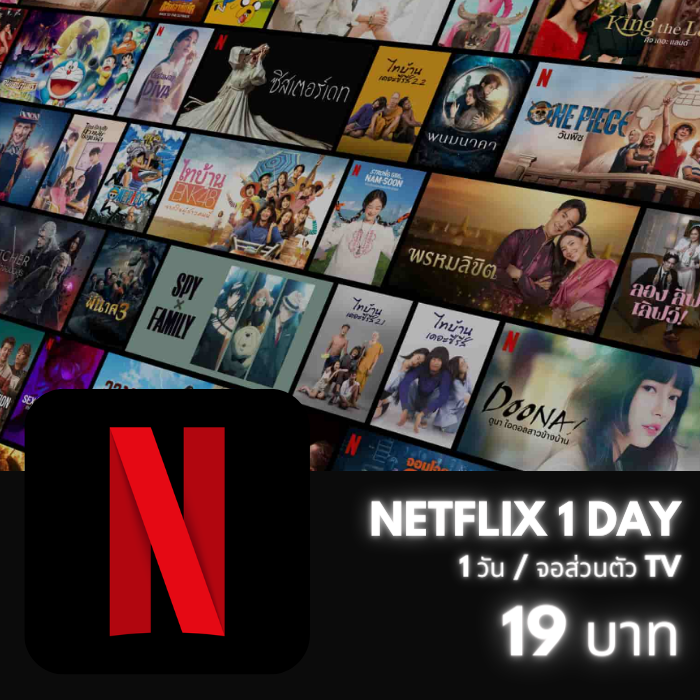 Netflix 4K /1วัน (TV) (จอส่วนตัว)