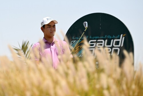 RIYADH, SAUDI ARABIA: Denwit Boriboonsub, defending champion of Thailand pictured on Friday April 19, 2024 during Round Three of the Saudi Open presented by PIF at Riyadh Golf Club, Riyadh. The US$ 1 million Asian Tour event is staged between April 17-20, 2024. Picture by Paul Lakatos/Asian Tour.