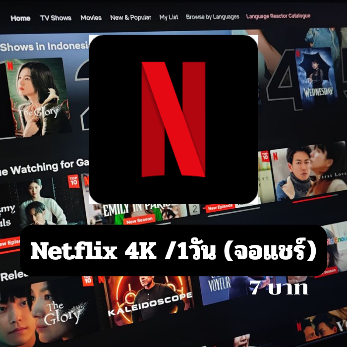 Netflix 4K /1วัน (จอแชร์)