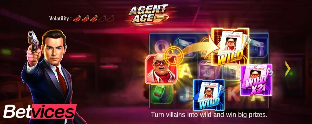 Betvice เกม Agent Ace สล็อตสายลับ สุดฮิต ท้ายบท