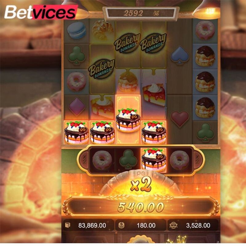 Betvice เกม Bakery Bonanza สล็อตเบเกอรี่โบนันซ่า กลางบท