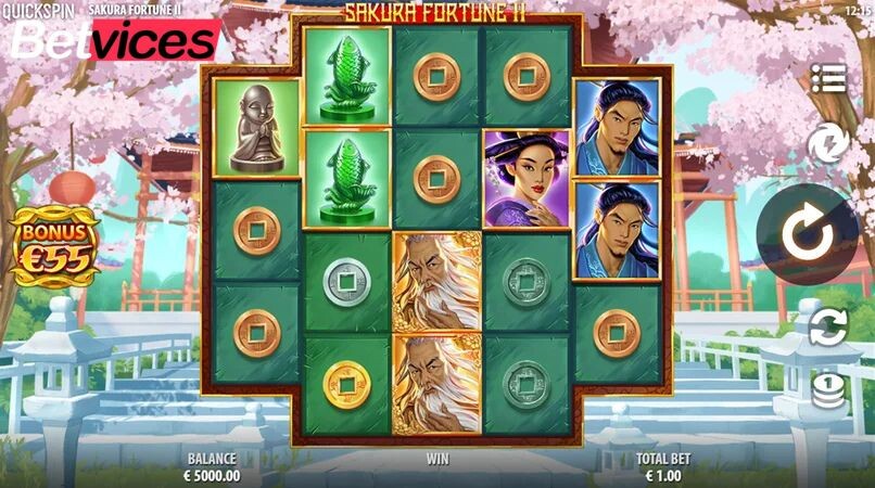 Betvice เกม Sakura Fortune 2 สล็อตซากุระฟอร์จูน 2 กลางบท