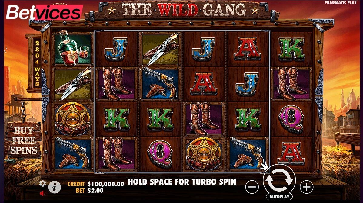 Betvice เกม The Wild Gang สล็อตแก๊งค์คนเถื่อน กลางบท