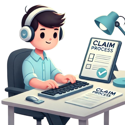DALL_E_2024-09-14_08.18.50_-_A_cartoon_character_sitting_at_a_desk_typing_on_a_keyboard__working_on_a_claim_process._The_character_is_focused__with_documents_and_a_clipboard_with_-removebg-preview.png