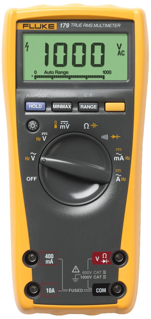 Fluke 179 TRMS Multimeter W/Backlight & Temp