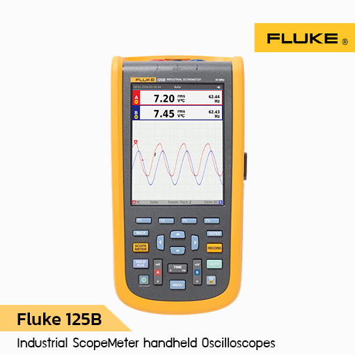Fluke 120B Series (123B, 124B, 125B) Industrial ScopeMeter handheld Oscilloscopes
