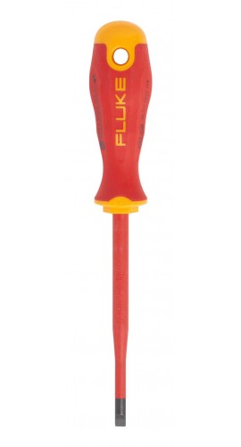 Fluke ISLS8 Insulated Slotted Screwdriver, 0.25 x 5", 1000 V