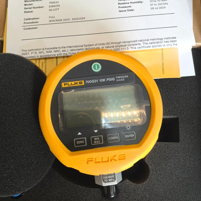 Fluke 700G31 Pressure Gauge Calibrator, -14 to 10,000 psi