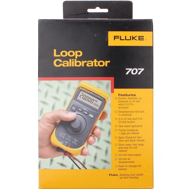 Fluke 707 Loop Calibrator, 0-28 V, .015% Accuracy