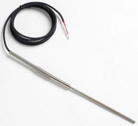 Fluke 5627A-6-J Precision Thermometer/RTD Temperature Probe with Banana Plugs, 6 x 0.19in, -200 to 300°C