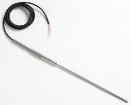 Fluke 5627A-9-J Precision Thermometer/RTD Temperature Probe with Banana Plugs, 9 x 0.19in, -200 to 300°C