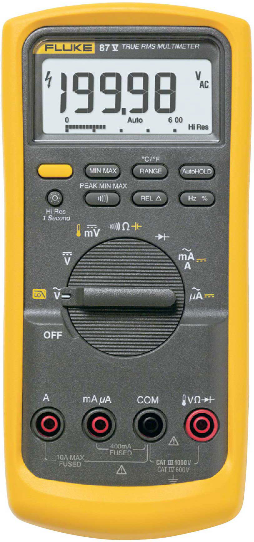 Fluke 87V-MAX True RMS Digital Multimeter with built-in thermometer