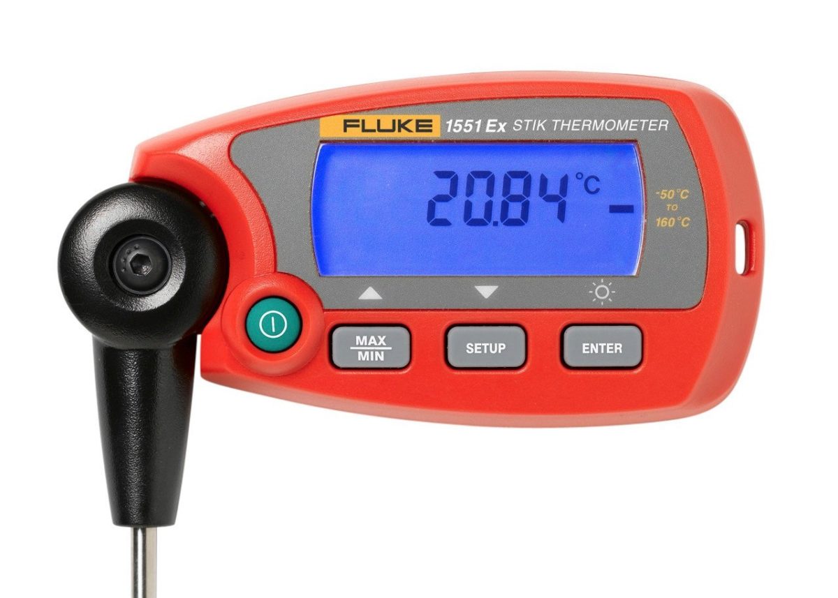 Fluke 1551A-12 Intrinsically Safe Stik Thermometer, 12", -58 to 320°F