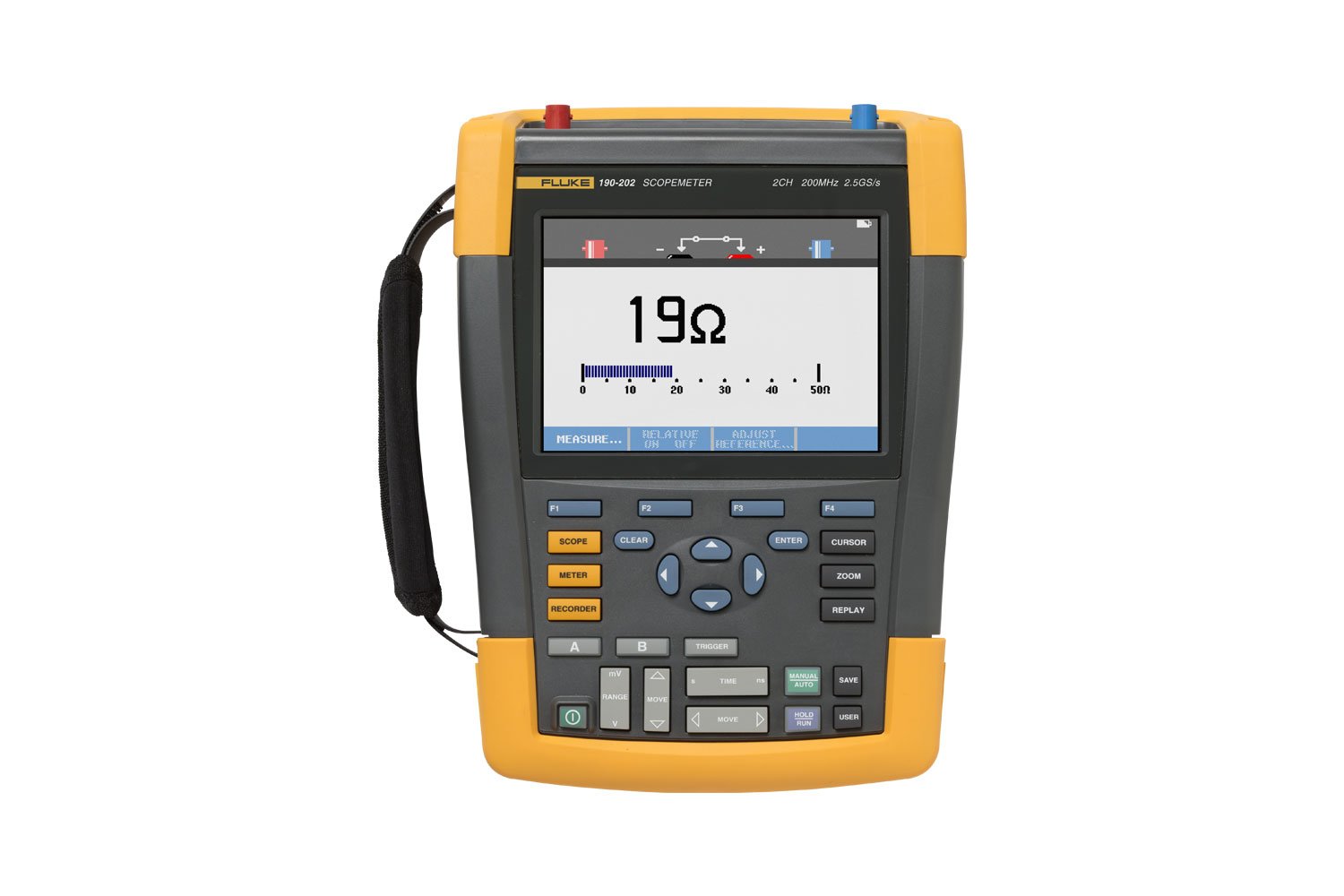 Fluke 190-202-III-S Color ScopeMeter with FlukeView-2 software package, 200 MHz, 2 channels