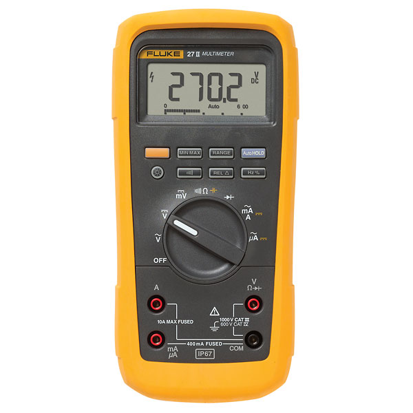 Fluke 27-II Industrial Multimeter with IP67 rating