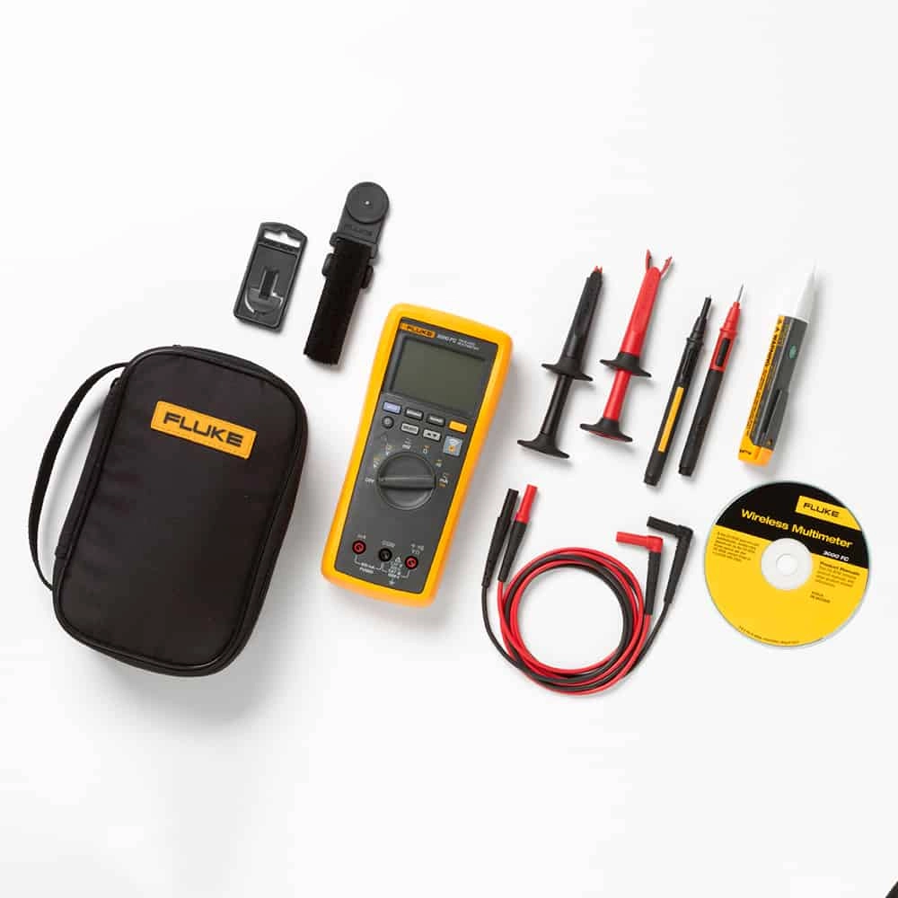 Fluke 3000FC/1AC-II Electrician's DMM Voltage Tester and Accessory Kit