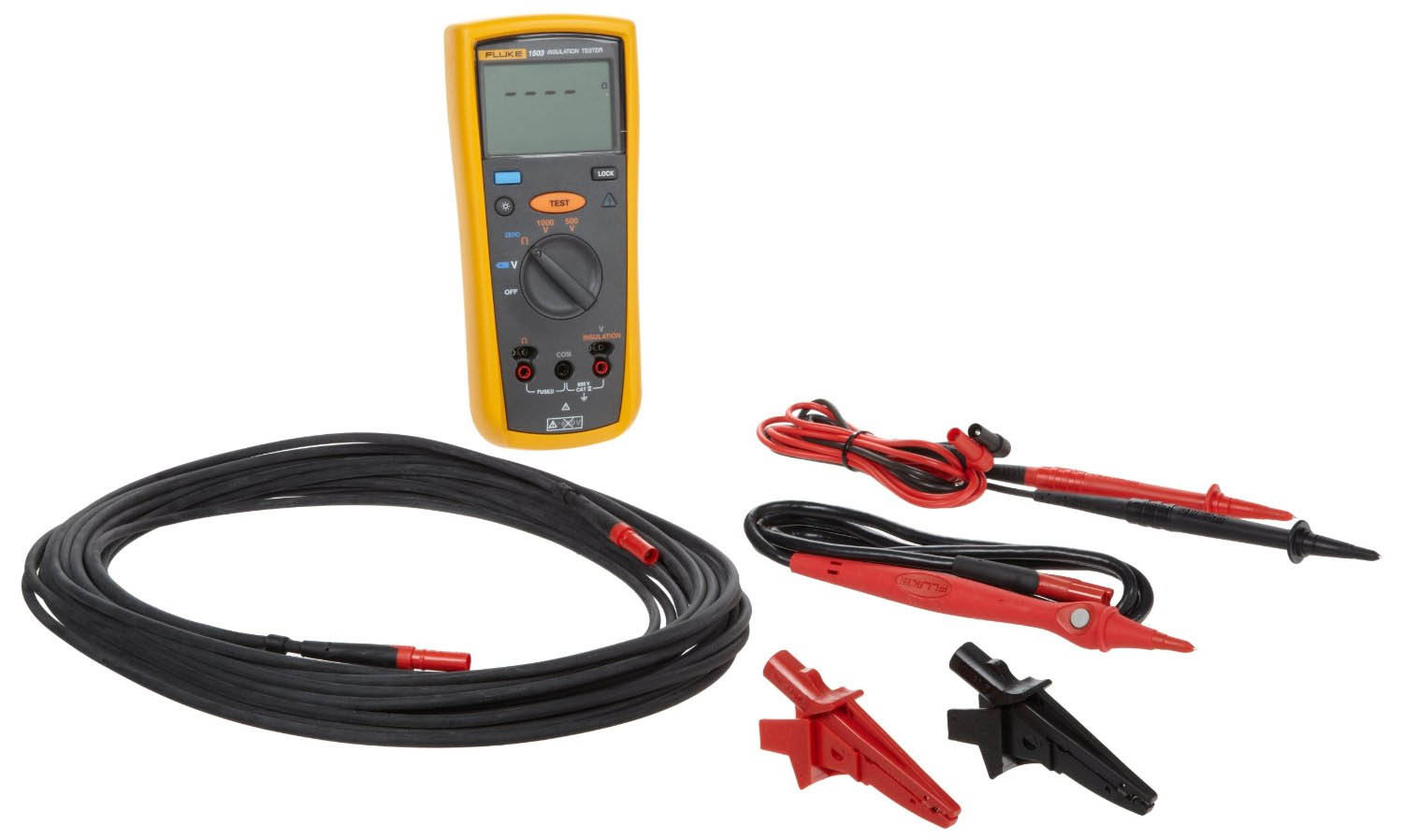 Fluke 1503/EX-LEAD Extended Lead Insulation Resistance Meter Kit