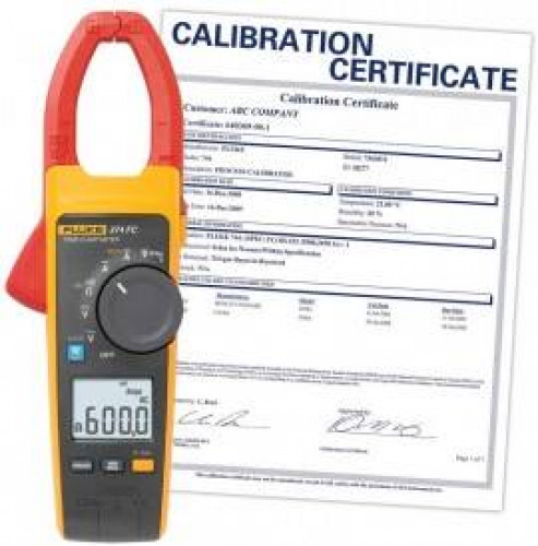 Fluke 374 FC-NIST True RMS AC/DC Clamp Meter,  includes Traceable Calibration Certificate