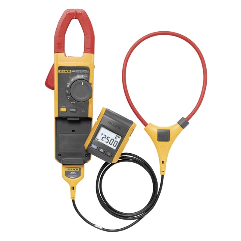 Fluke 381-NIST Remote Display True RMS AC/DC Clamp Meter with iFlex, includes Traceable Calibration Certificate