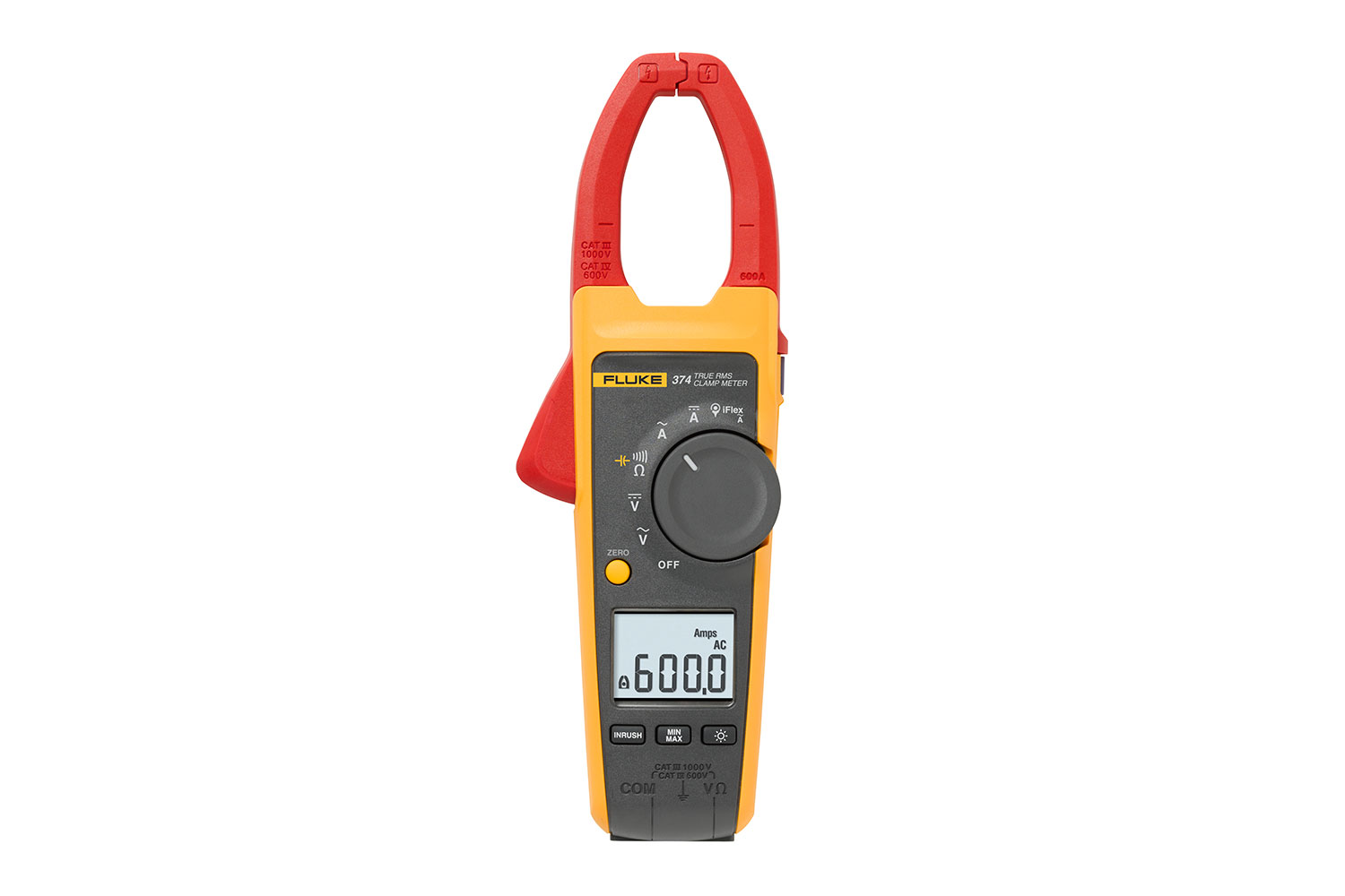 Fluke 374 FC-NIST True RMS AC/DC Clamp Meter,  includes Traceable Calibration Certificate