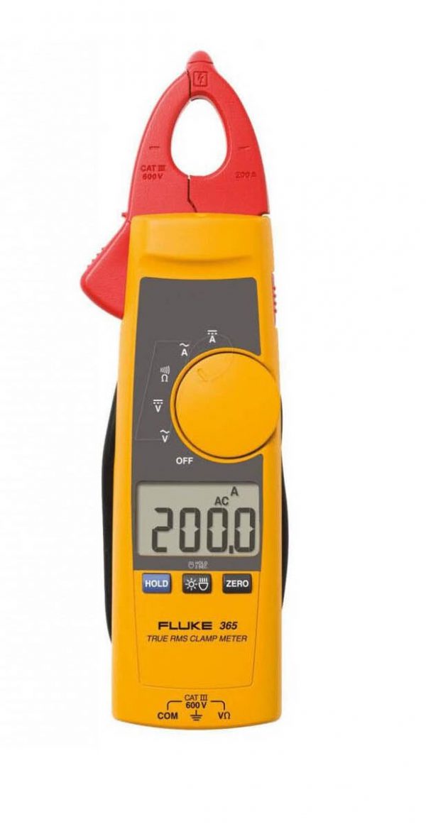 Fluke 365 Detachable Jaw True RMS AC/DC Clamp Meter, 200 A