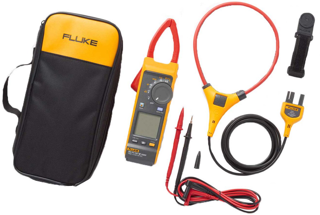 Fluke 393FC True-rms Clamp Meter with iFlex, CAT III 1500 V, 1500 V DC/1000 V AC/ 999.9 A DC or AC