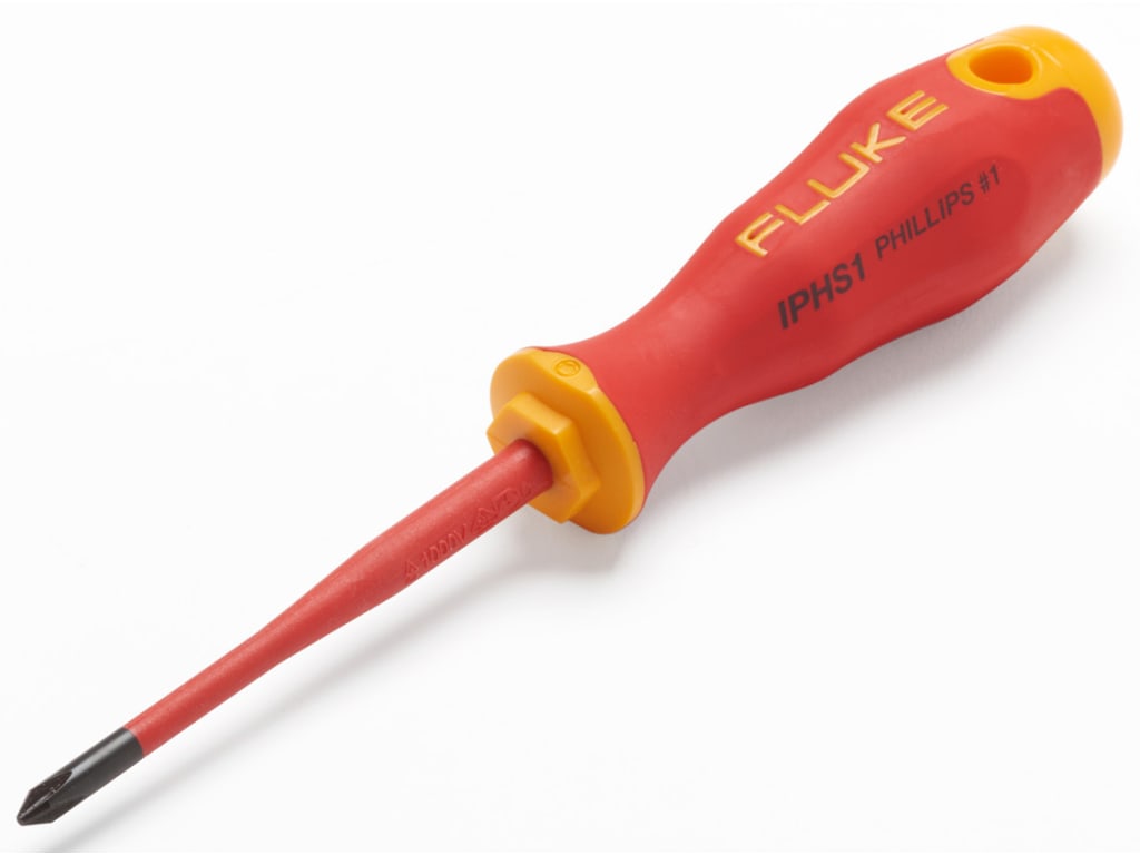 Fluke IPHS1 Insulated Philips Screwdriver #1, 3", 1000 V