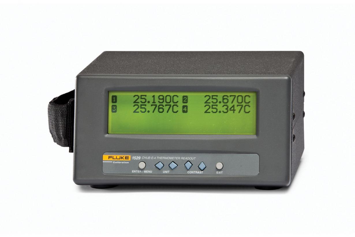 Fluke 1529 Chub-E4 Standards Thermometer, 4-channel