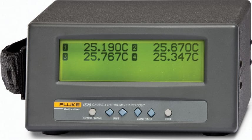 Fluke 1529-T-156 Chub-E4 Thermometer with 4 Thermocouple Inputs