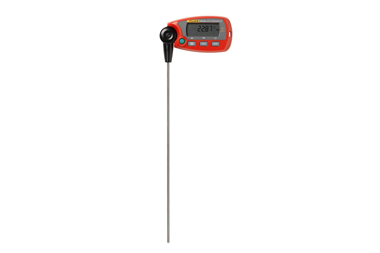 Fluke 1551A-9-DL Intrinsically Safe Stik Thermometer with data logging, 9", -58 to 320°F